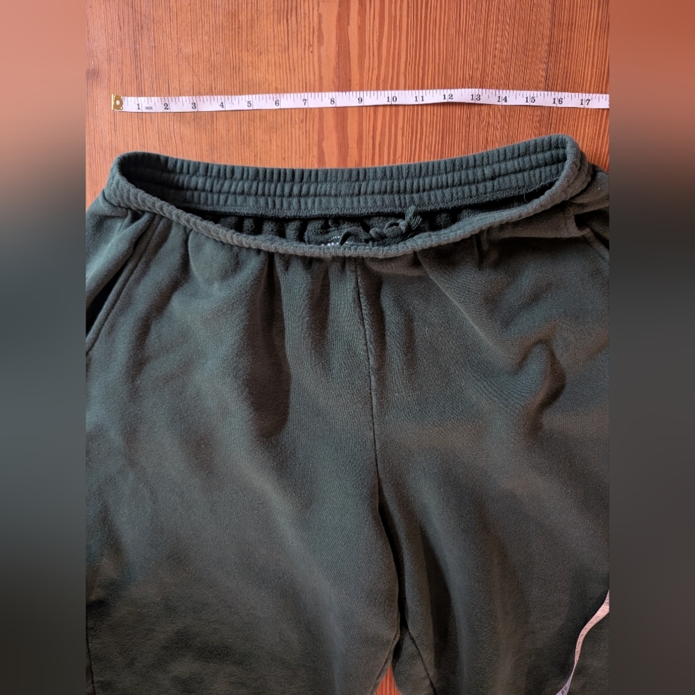 Madewell MWL Betterterry Oversized Sweatpants XL Deep Forest Green - Picture 7 of 12